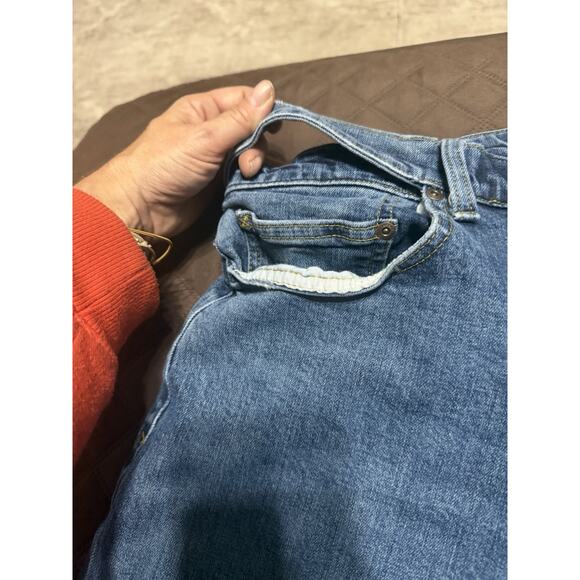 Men’s Lands End Rigid Traditional Fit 5 Pocket Jeans - Size 36 - Picture 2 of 10